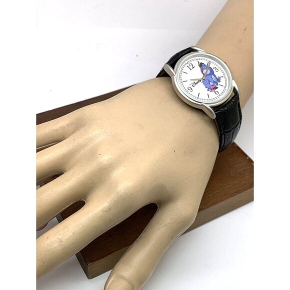 Disney Eeyore Women\'s Watch White Dial Quartz 35mm Black Leather Strap XWA4404 main image 9